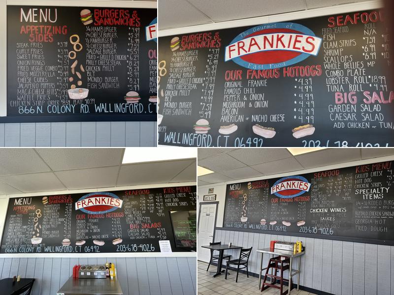 Frankies Menu