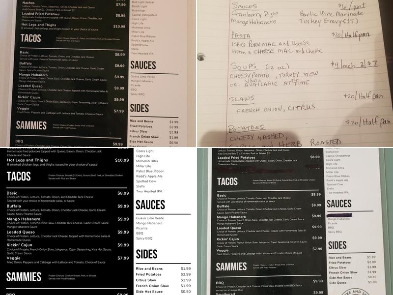 Smoke and Spice Menu