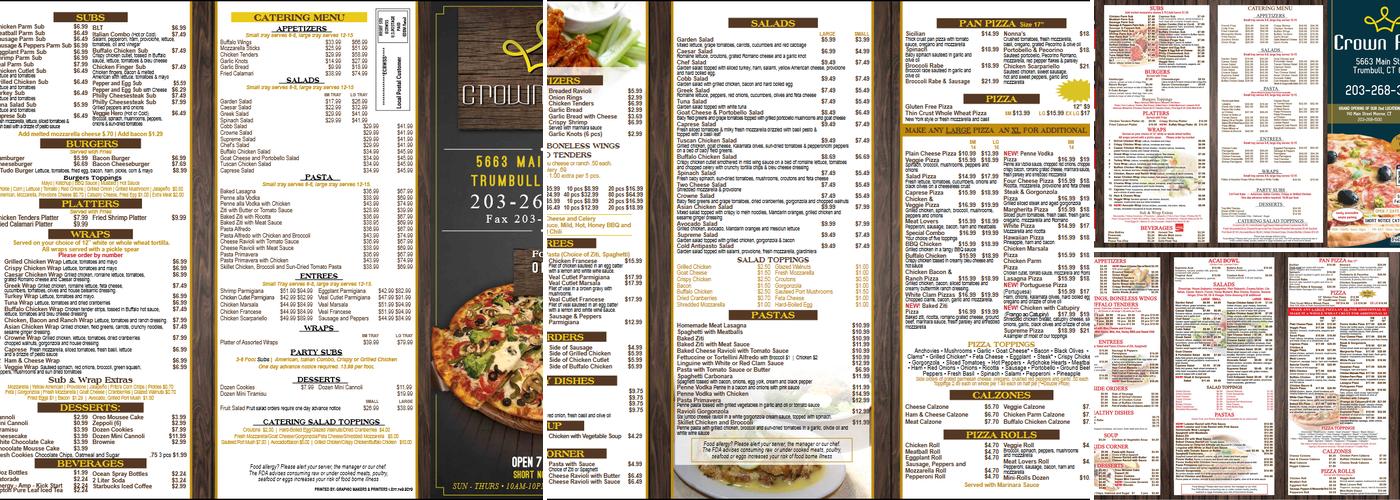 Crown Pizza of Monroe Menu