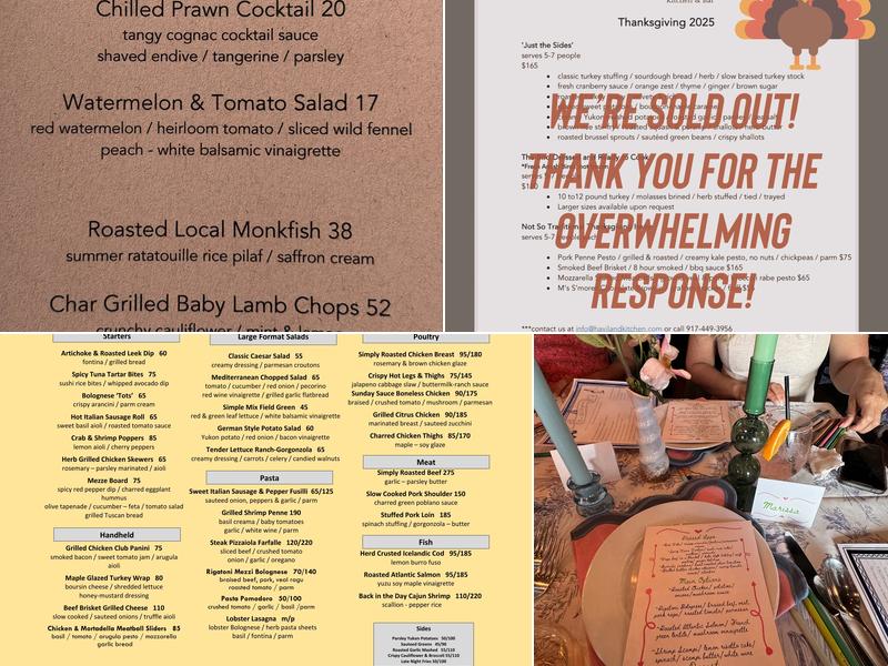 Haviland Kitchen and Bar Menu