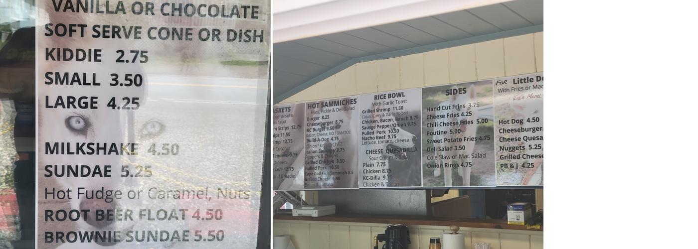 Trader Ed's Lakeside Pub Menu