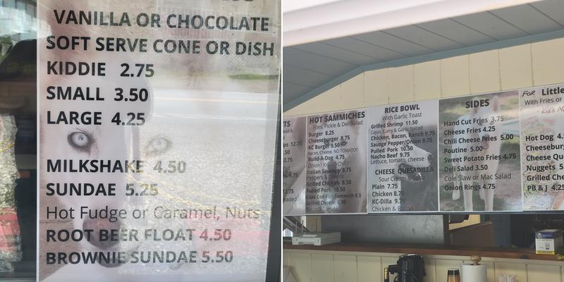 Trader Ed's Lakeside Pub Menu