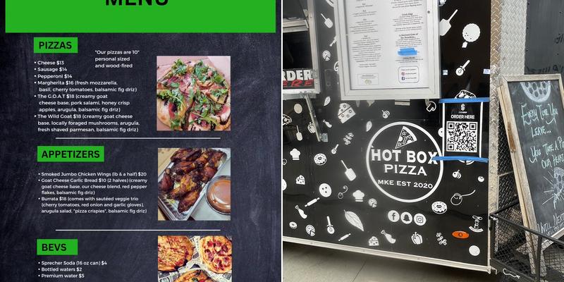 Hot Box Pizza MKE Menu