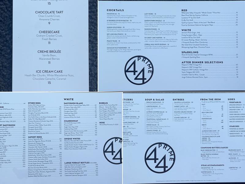 44 Prime Menu