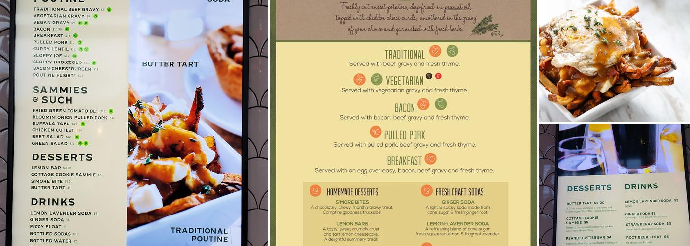 Petit Poutinerie Menu