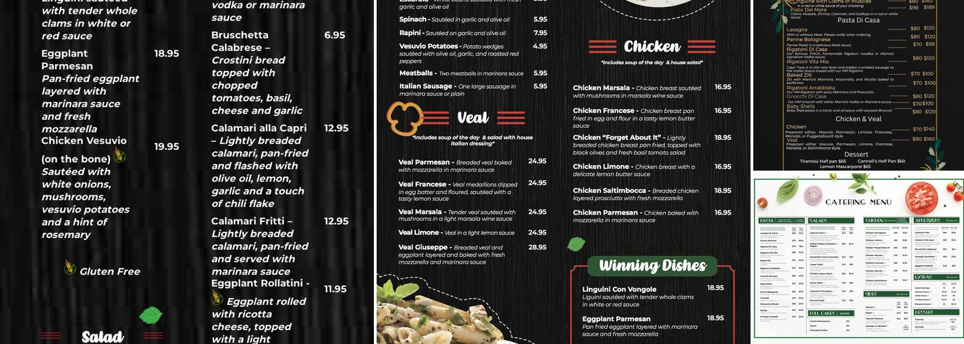 Capri Xpress Lemont Menu