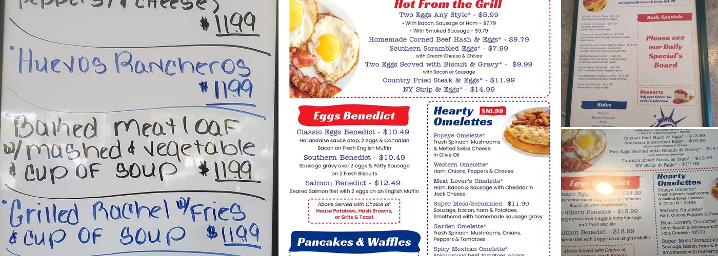 New York Diner Menu