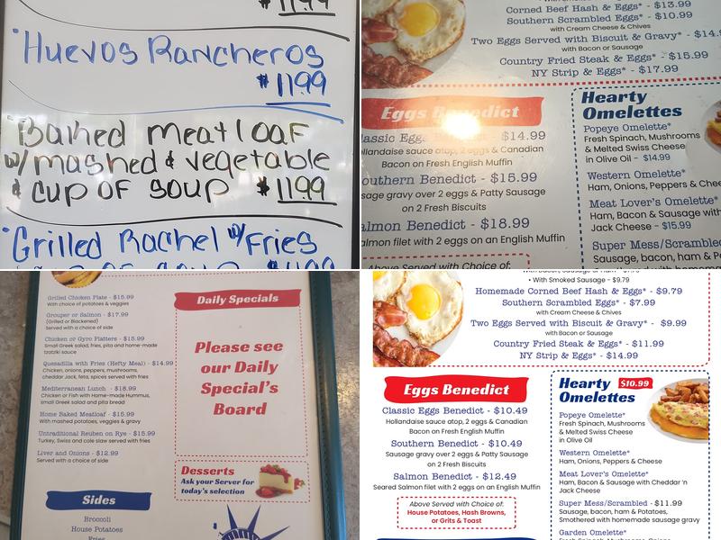 New York Diner Menu