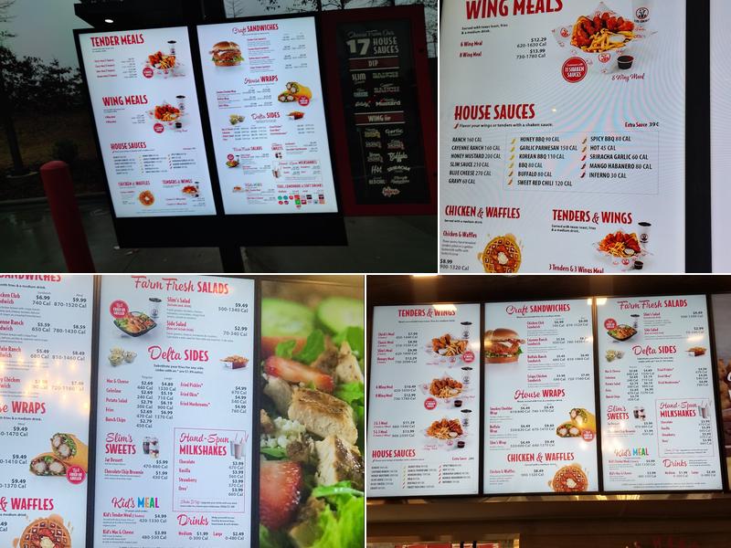 Slim Chickens Menu