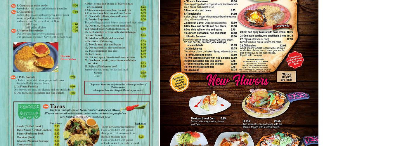 La Fiesta Mexican Fairburn Menu