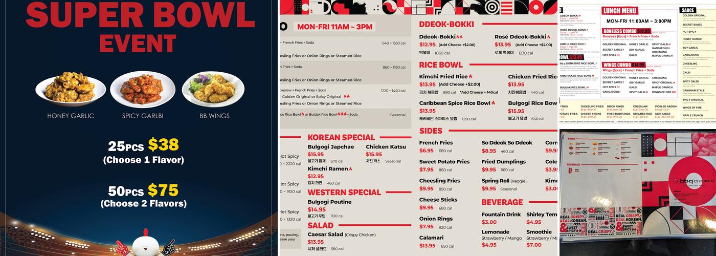 bb.q Chicken Ashburn Menu