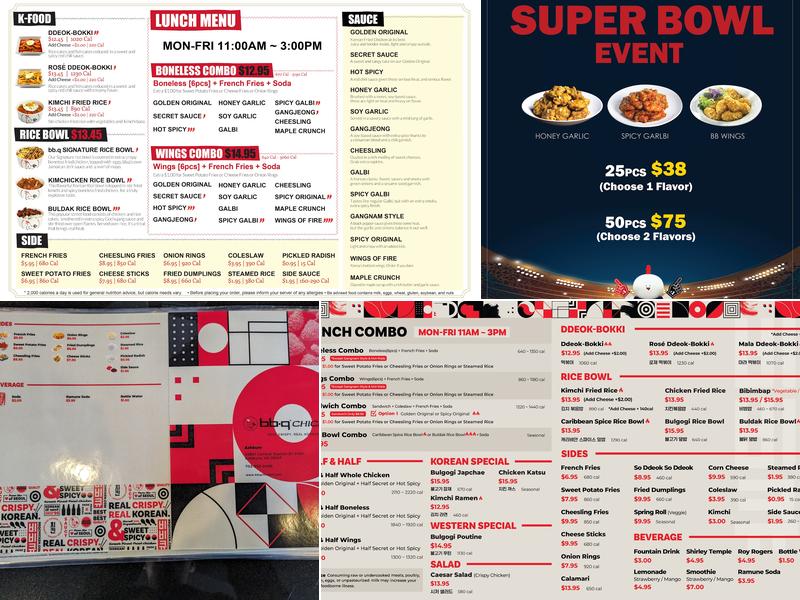 bb.q Chicken Ashburn Menu