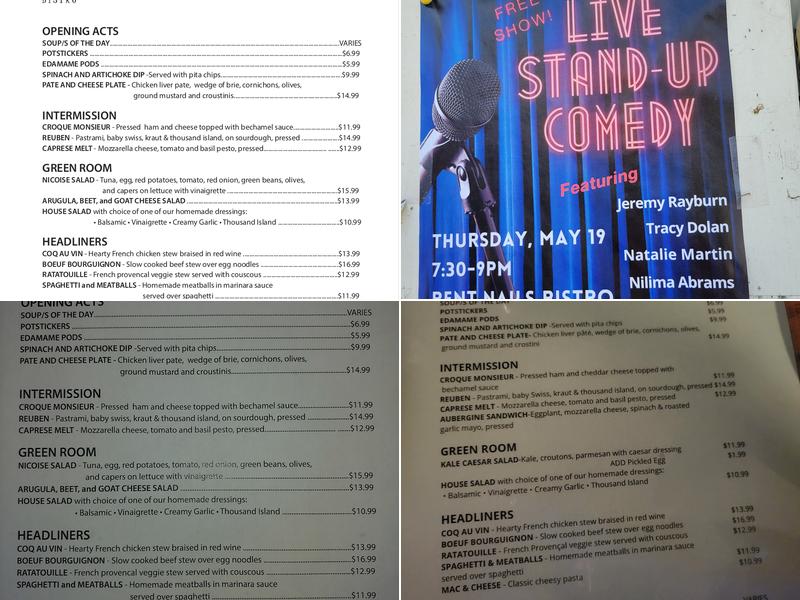 Bent Nails Bistro Menu