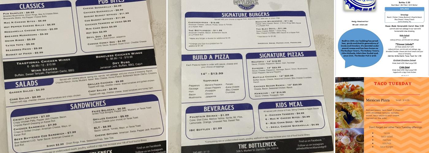 The Bottleneck Menu