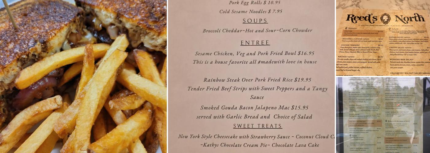 Reed's North Menu