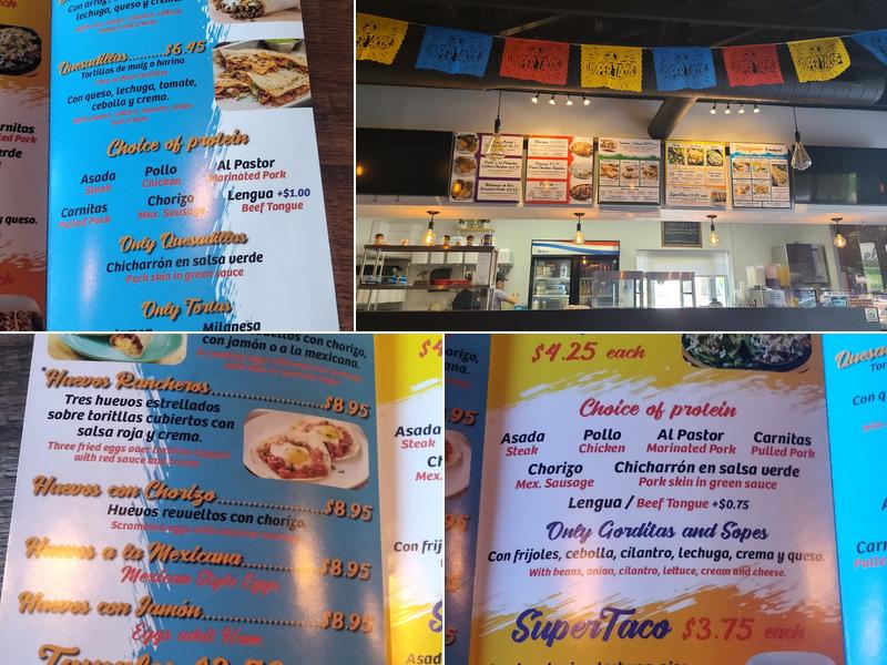 Super Tacos Menu