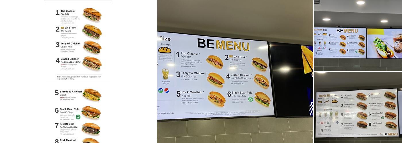 Be Banh Mi Duluth Menu