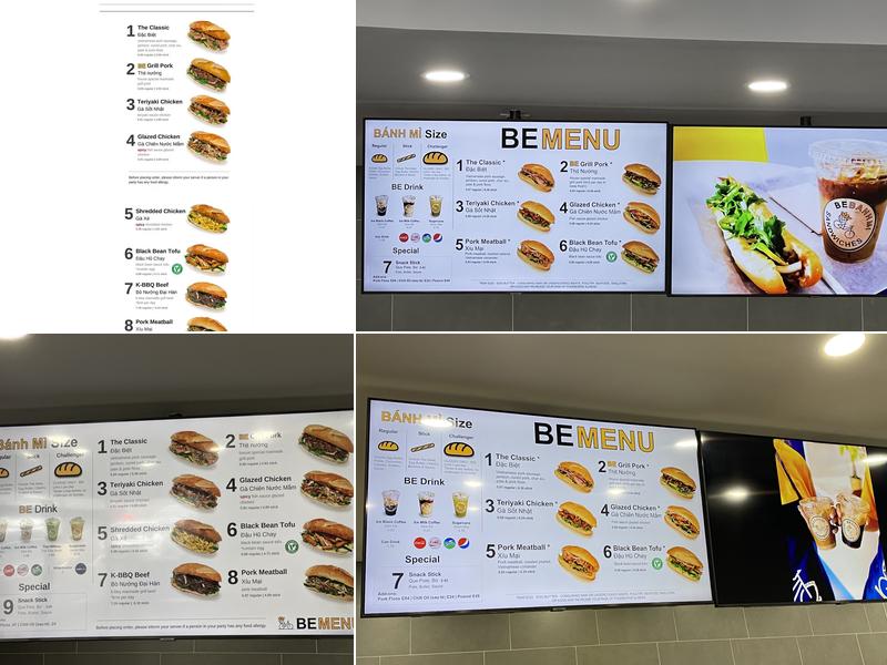 Be Banh Mi Duluth Menu