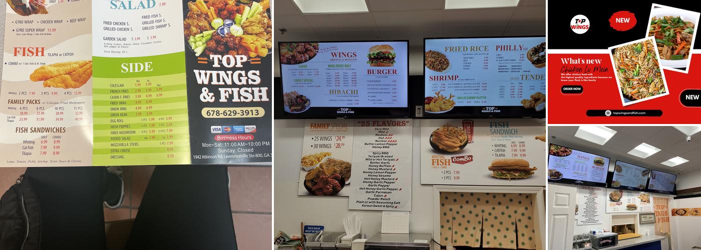 Top Wings & Grill Menu