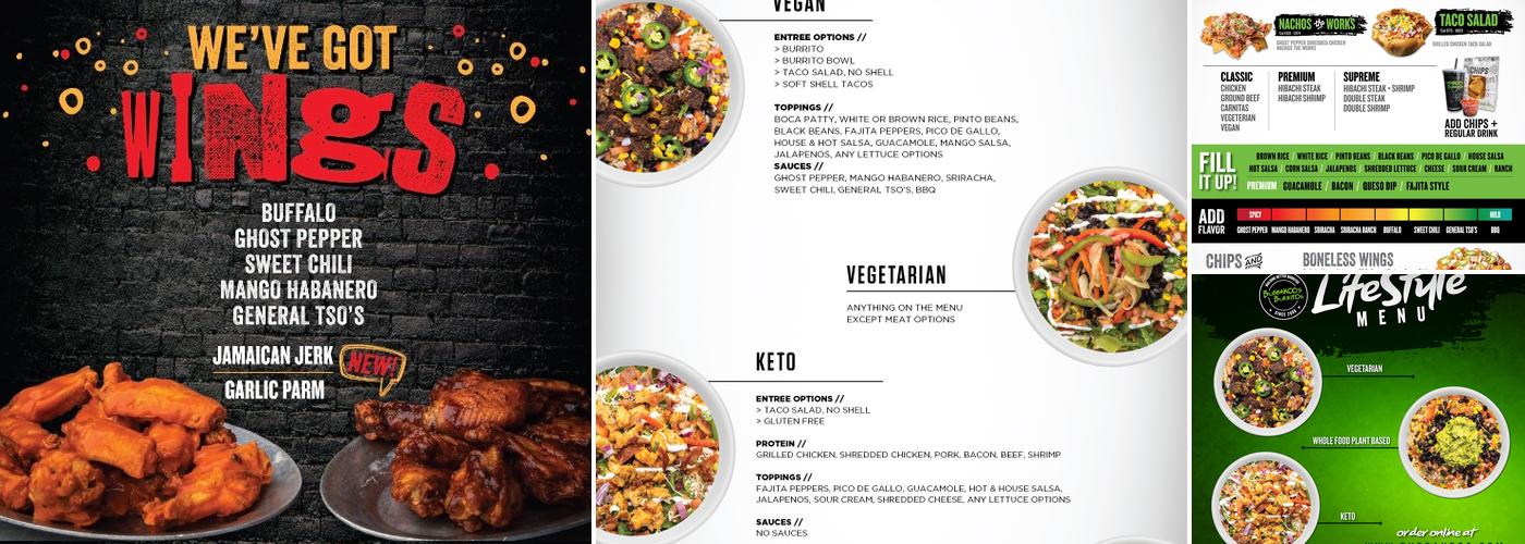 Bubbakoo's Burritos Menu