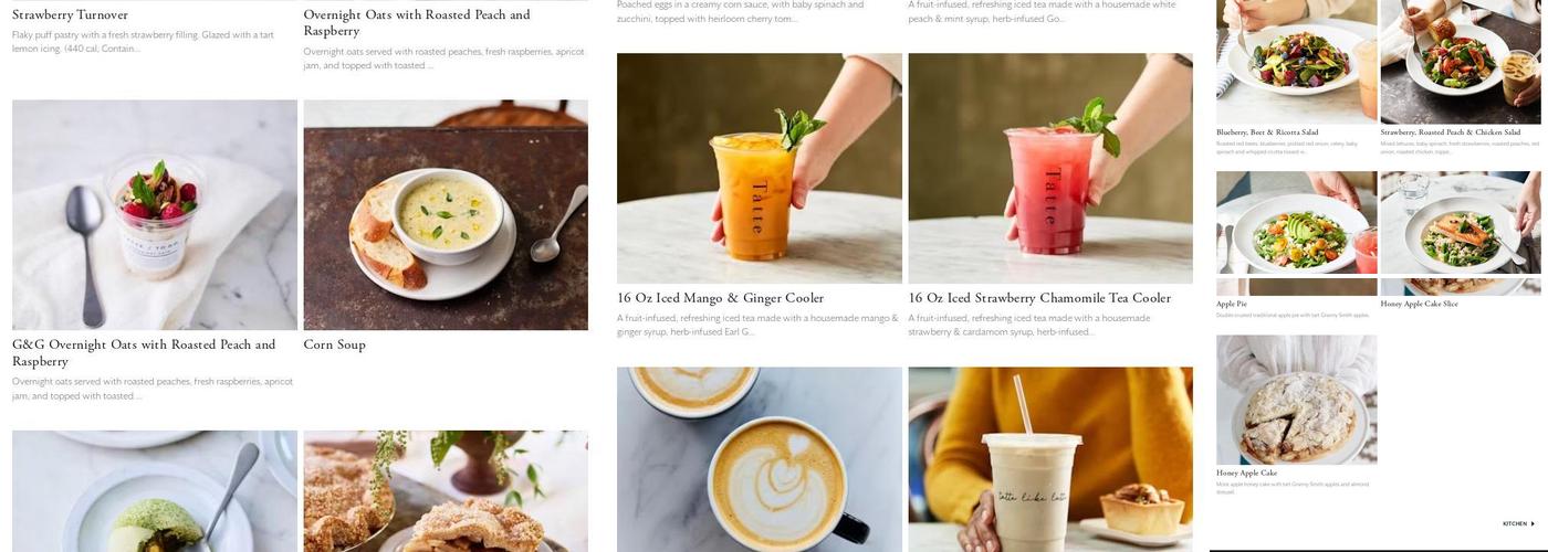 Tatte Bakery & Cafe | South Boston Menu