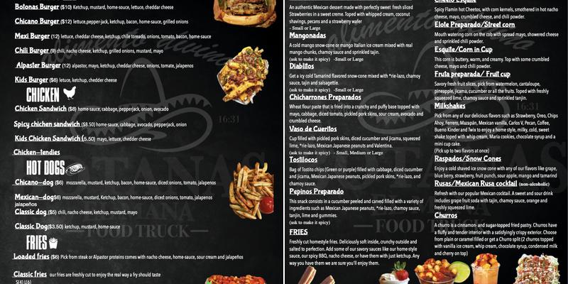 El Mana Menu