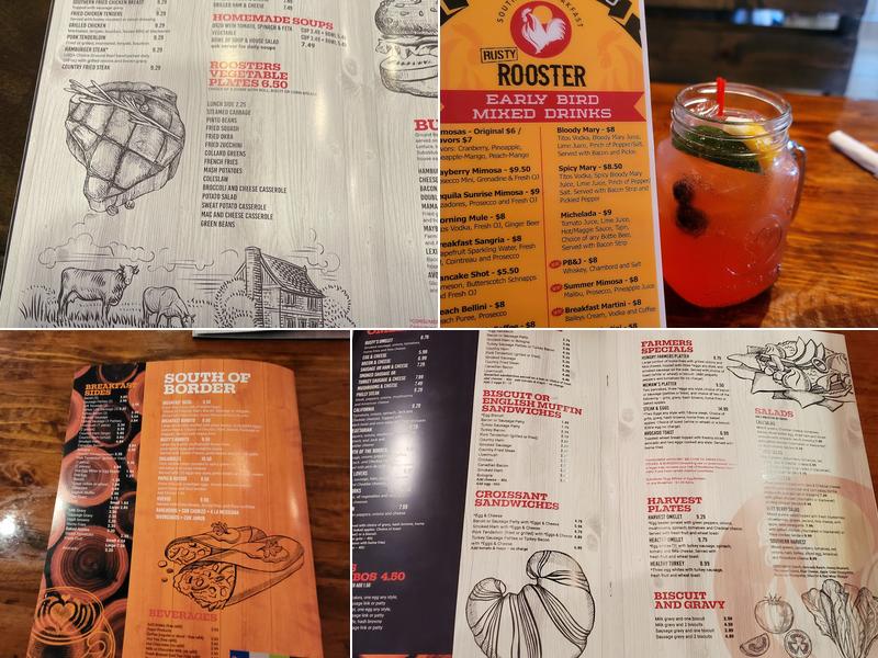 Rusty Rooster Southern Breakfast Menu