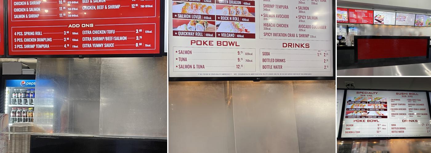 Quickway Japanese Hibachi - Manassas Menu