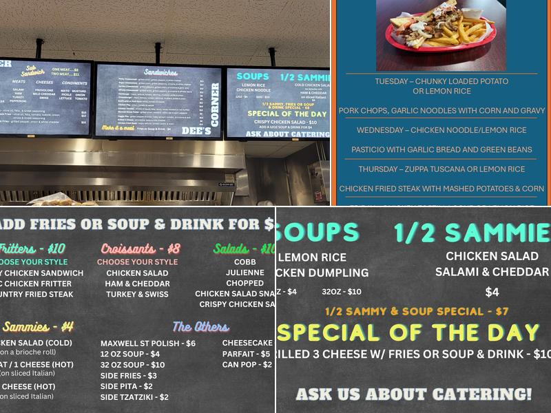 Dee's Corner Menu