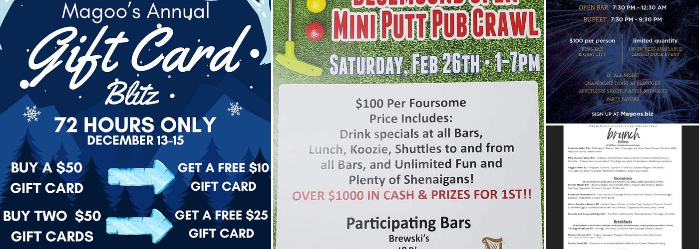 Magoo's on the Mound Menu