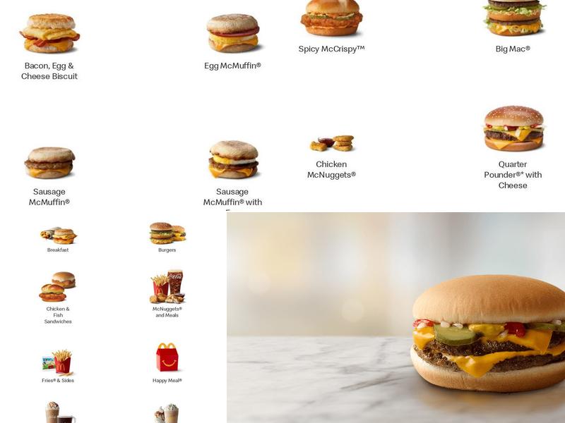 McDonald's Menu