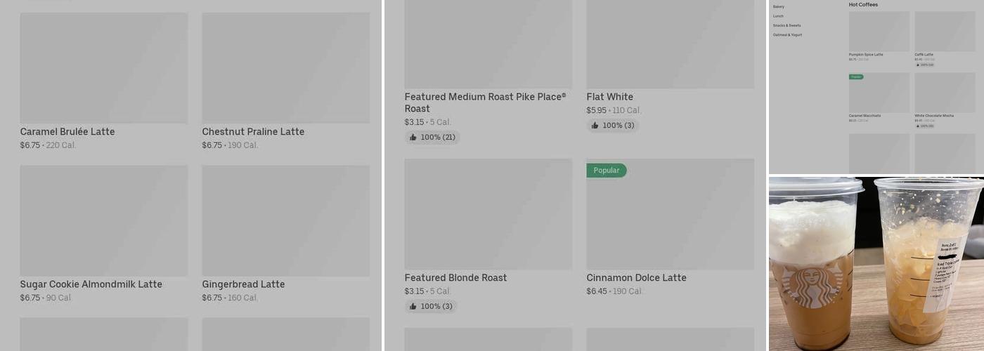 Starbucks Menu