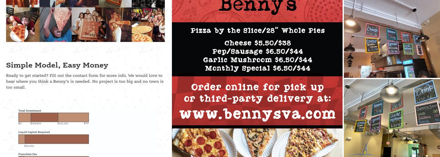 Benny Capolago's Menu