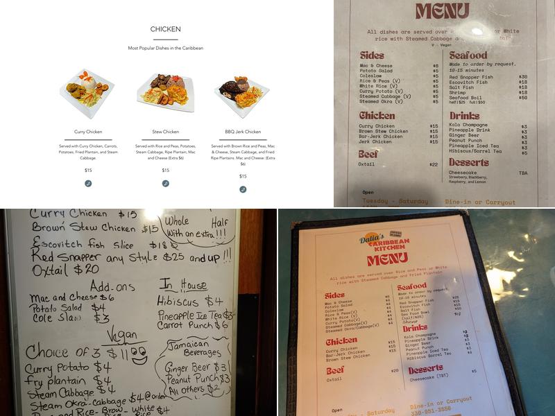 Dalia’s Caribbean Kitchen Menu