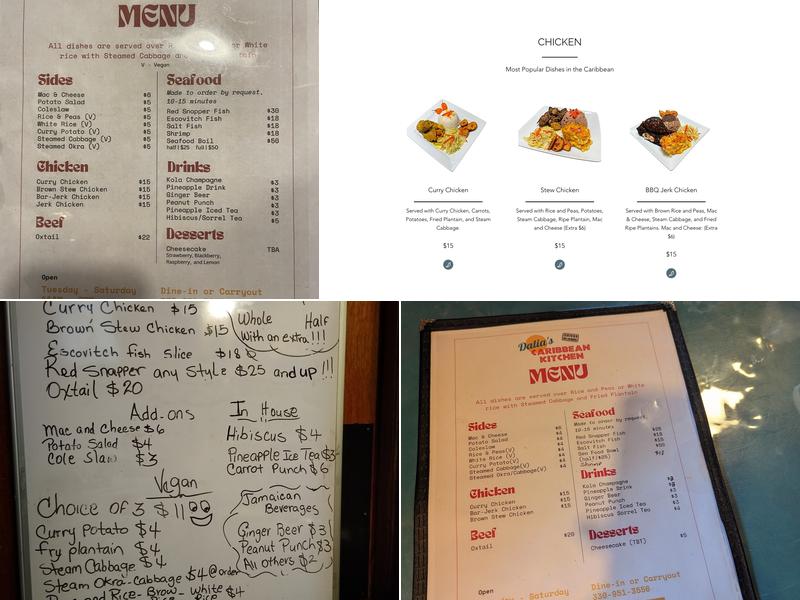 Dalia’s Caribbean Kitchen Menu