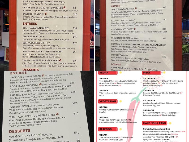 Firecracker Thai Kitchen Menu