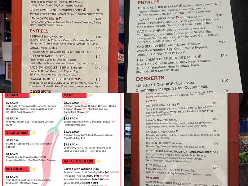 Firecracker Thai Kitchen Menu