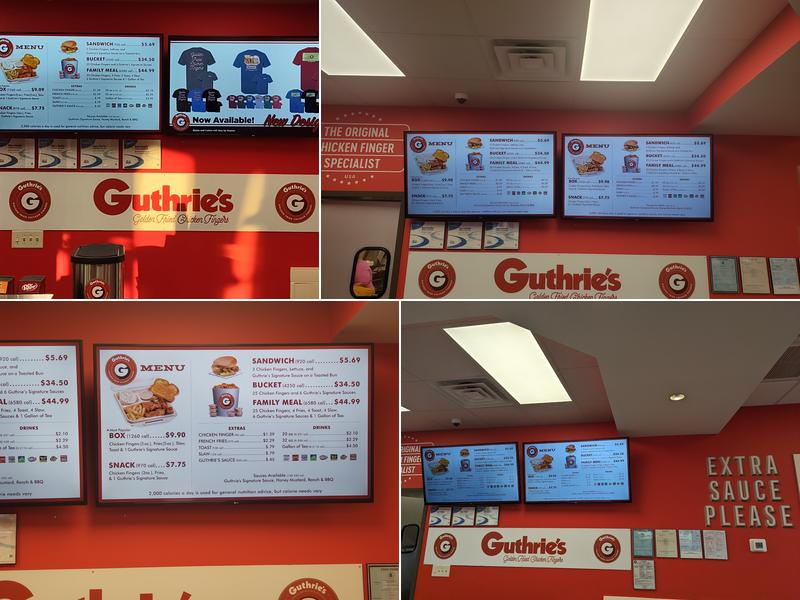 Guthrie’s Menu