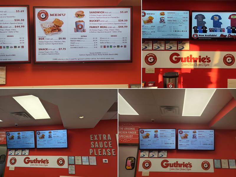 Guthrie’s Menu