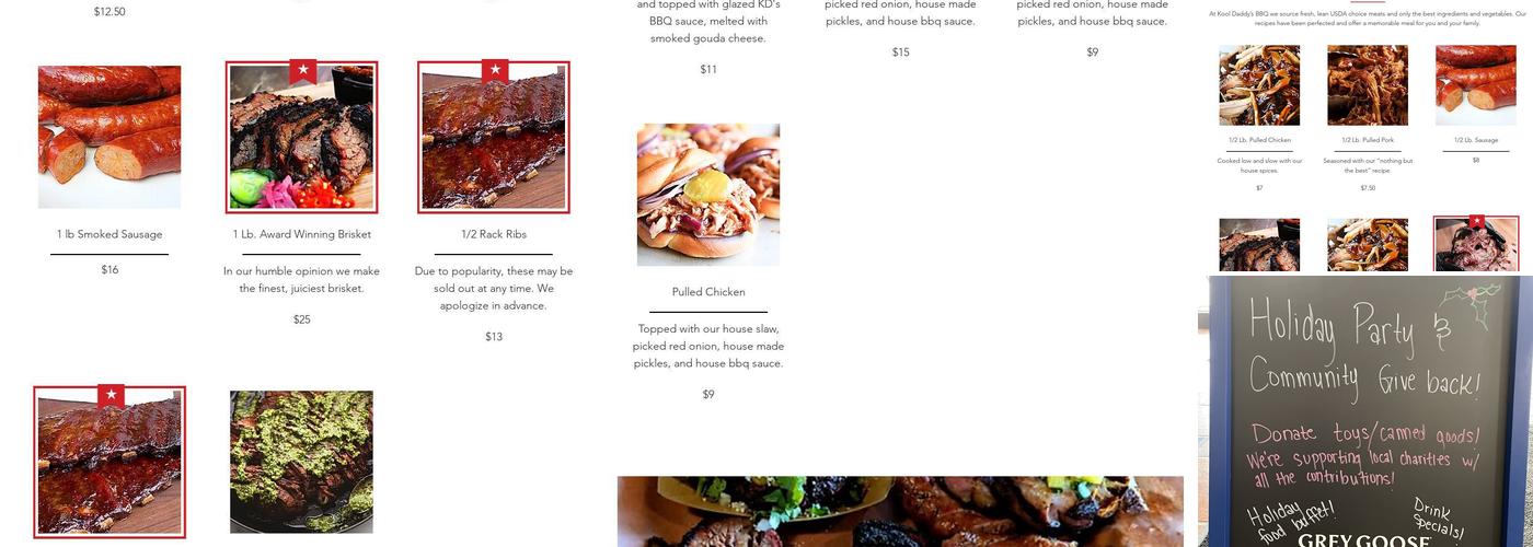 Kool Daddy’s BBQ Menu