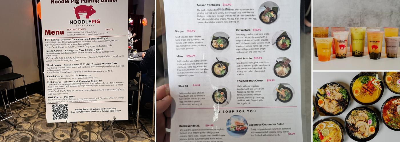 Noodlepig Menu