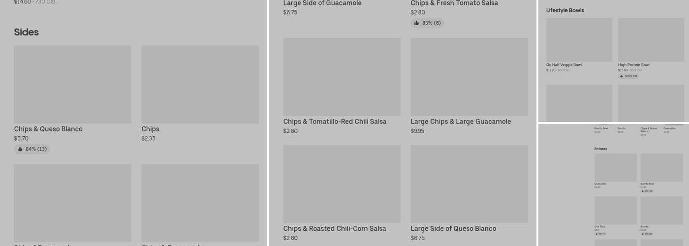 Chipotle Mexican Grill Menu