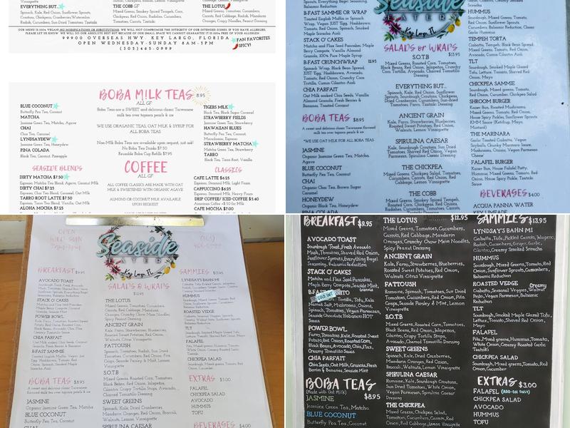 Seaside Eatery Menu