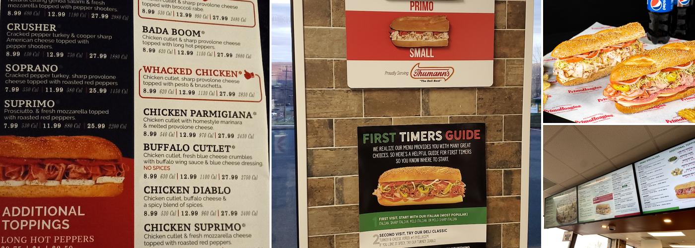 PrimoHoagies Menu