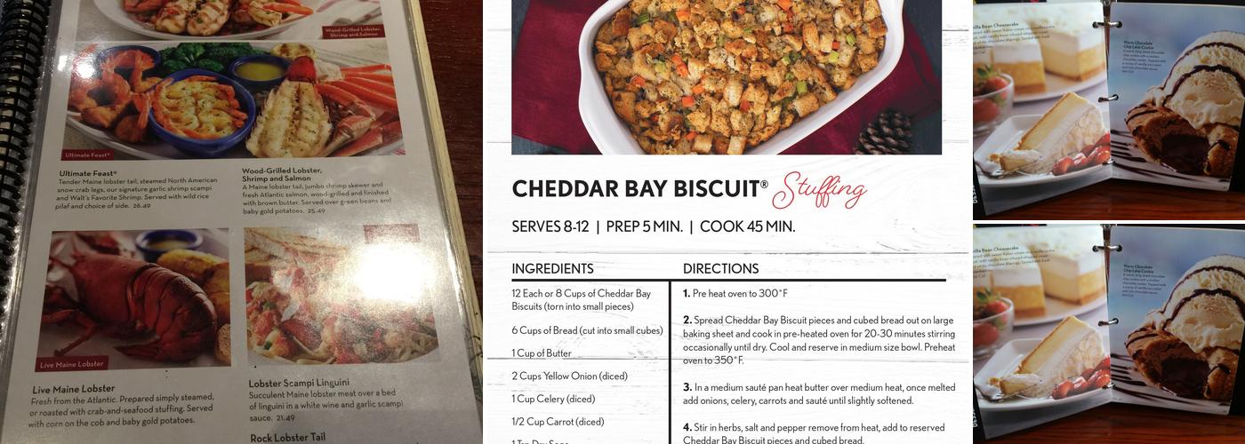 Red Lobster Menu