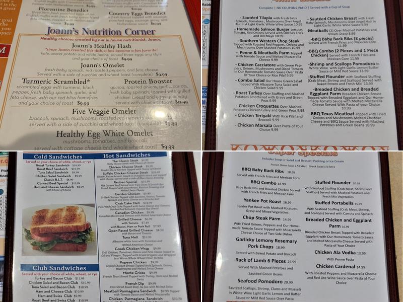 Haddon Diner Menu