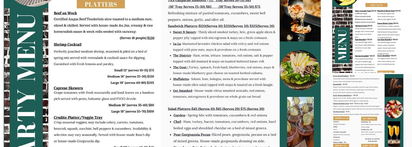 The Kitchen Sink Menu