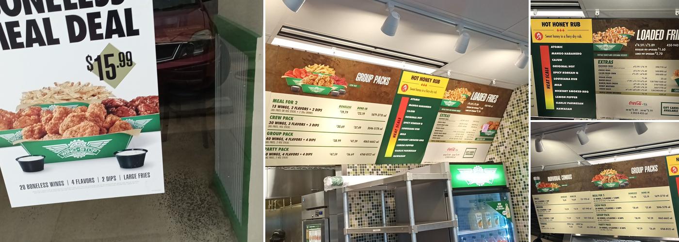 Wingstop Menu