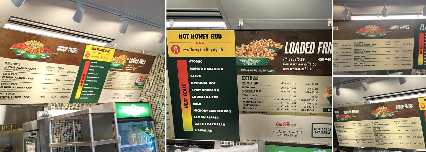 Wingstop Menu