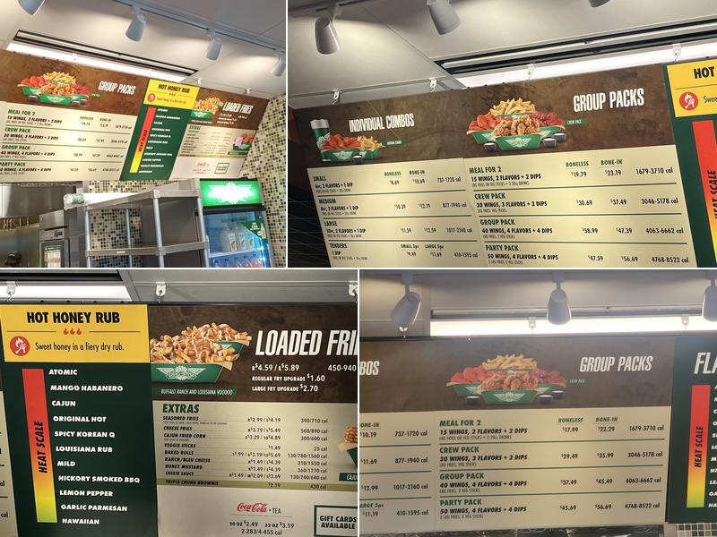 Wingstop Menu